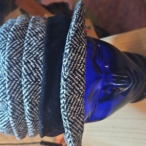 Scala Pronto Tweed Black and White Winter Hipster  Hat